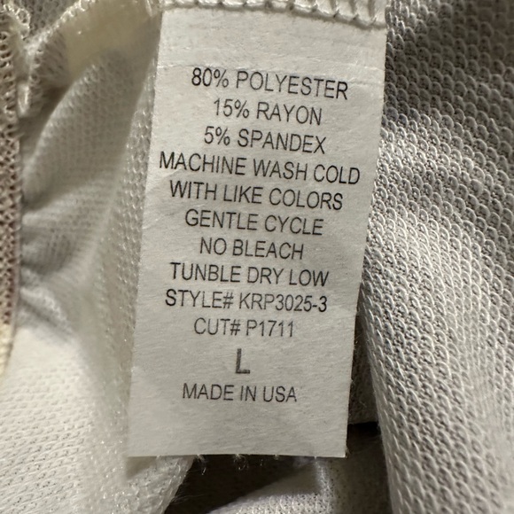 Jade by Jane Cow Print Flared Bell-Bottoms Pull On Pants Mocha Ivory Sz Large - Picture 6 of 8